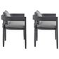 Blue River Menorca Outdoor Dining Chair in Dark Grey (Set of 2), , large