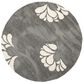 Safavieh Florida Shag SG459-8013-4R 4" x 4"  Grey/Beige Round Rug, , large