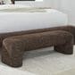 Urban Home Anansi Mocoa Upholstered Bench in Mongoose, , large