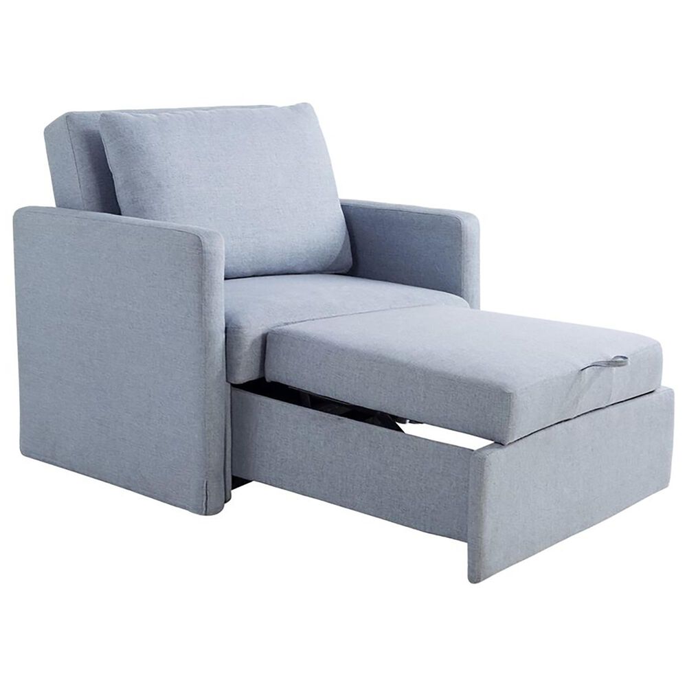 Lifestyle Solutions Blair Convertible Chair in Blue, , large