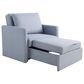 Lifestyle Solutions Blair Convertible Chair in Blue, , large