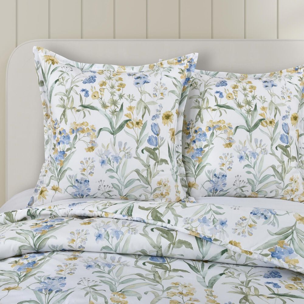 J. Queen New York Tallulah 26&quot; Square Euro Pillow Sham in Blue, , large