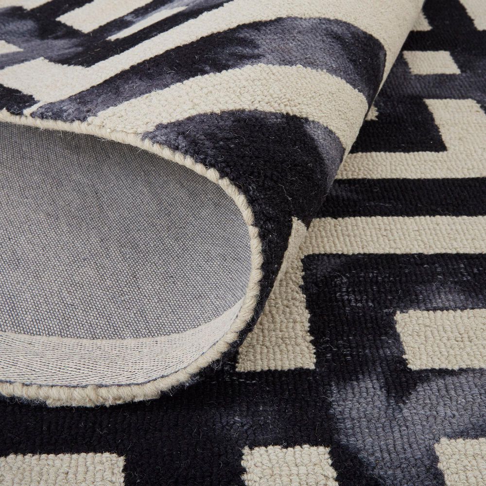 Feizy Lorrain 8&#39; x 11&#39; Noir Area Rug, , large
