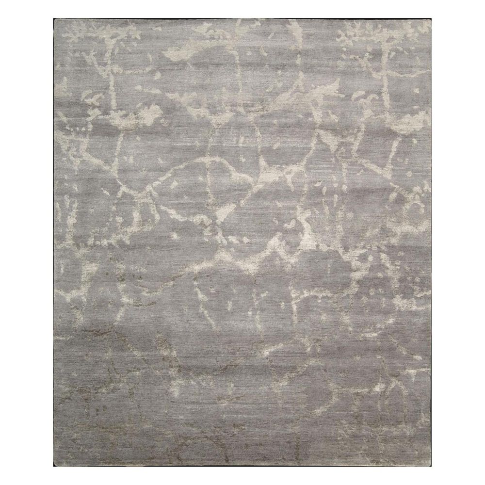 Nourison Silk Shadows SHA02 3'9" x 5'9" Silver Area Rug, , large