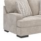 Ashley High Profile Stationary Loveseat in Taupe, , large