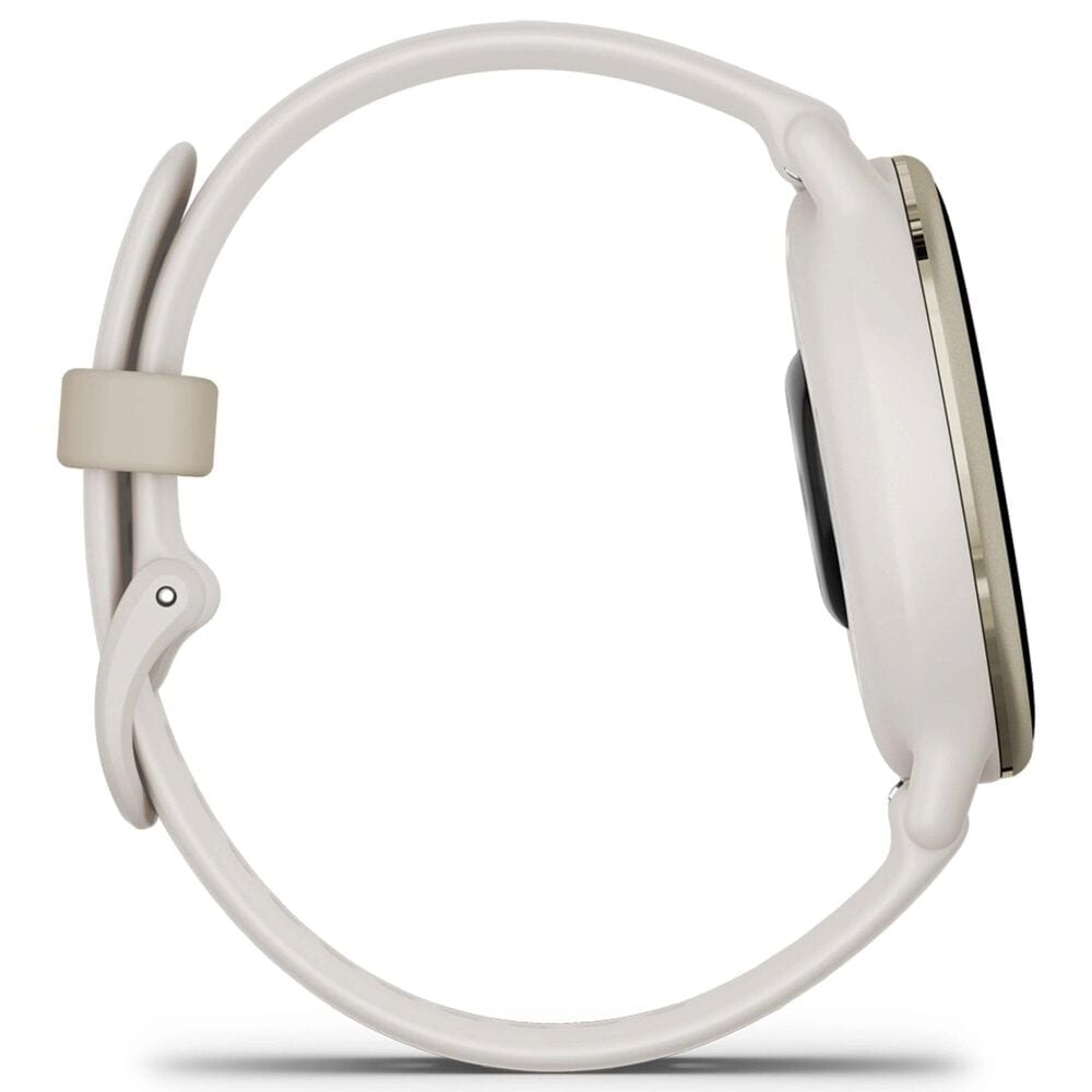 Garmin Vivoactive 5 Smartwatch 42.2mm Cream Gold Aluminum Bezel Case with Ivory Silicone Band, , large