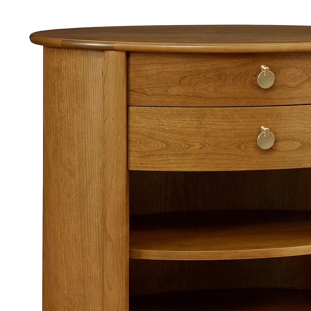 Stickley Furniture Martine 2-Drawer Oval Nightstand in Coventry, , large