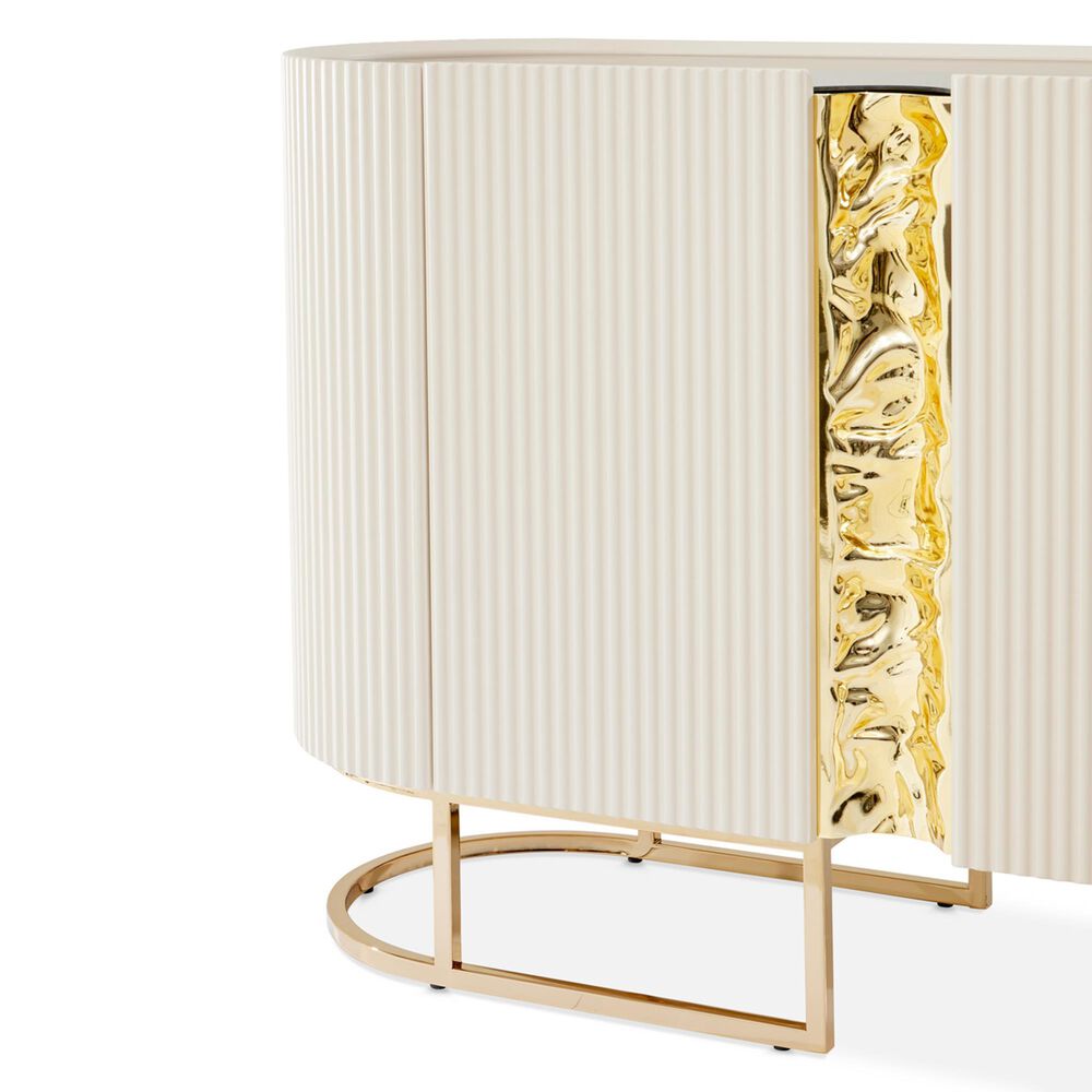 Vista Haus Lisbon Console Table in Silken Matte Cream, , large