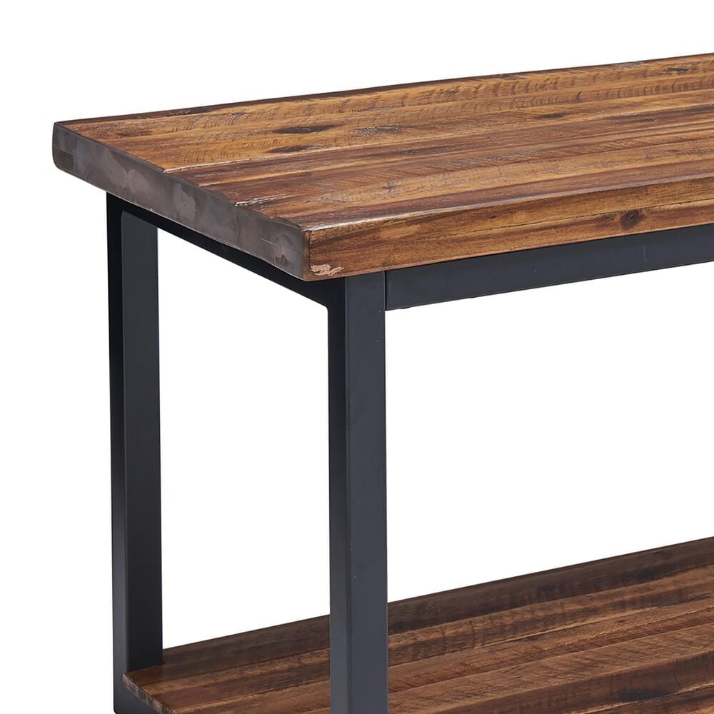 Timberlake Claremont 40&quot; Bench in Black and Brown, , large