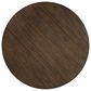 Steve Silver Furniture Yukon Round End Table in Walnut and Black, , large