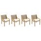 Hearth and Haven Outdoor Dining Chair in Cream (Set of 4), , large