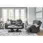 Ashley Side-Swipe Manual Reclining Loveseat in Charcoal, , large