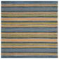 Safavieh Montauk 6" Square Blue and Orange Area Rug, , large