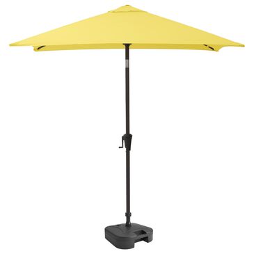 CorLiving 9" Yellow Tilt Market Umbrella with Black Base, , large
