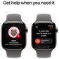 Apple Watch Series 10 GPS + Cellular 42mm Natural Titanium Case with Stone Gray Sport Band - S/M, , large