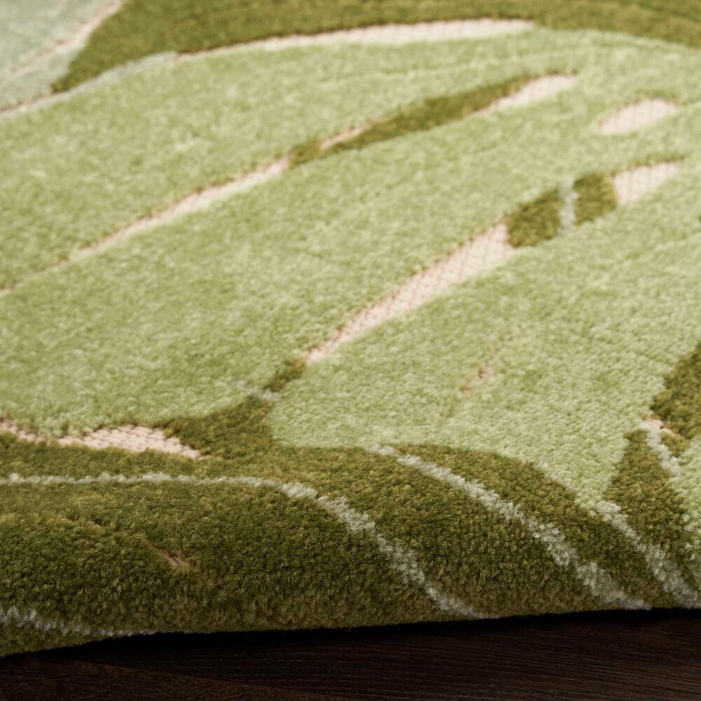 Nourison Aloha ALH40 10&#39; x 14&#39; Ivory and Green Indoor/Outdoor Area Rug, , large