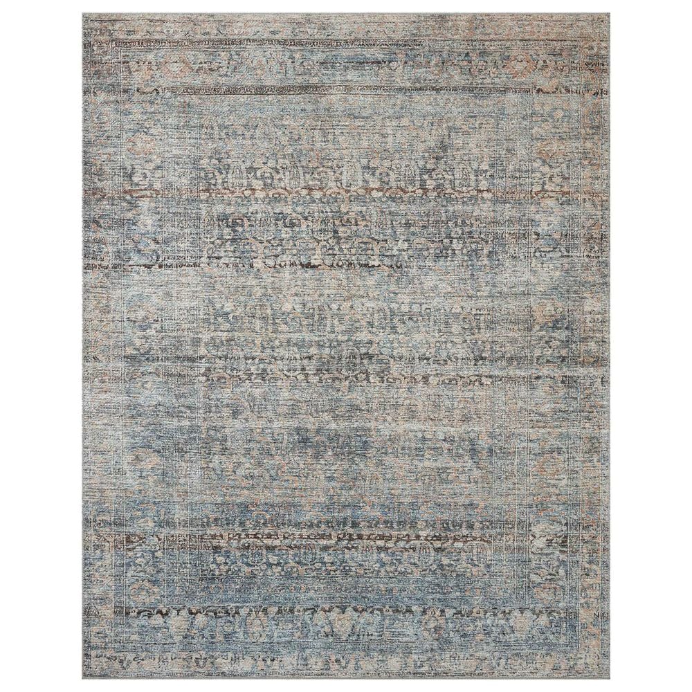 Amber Lewis x Loloi Billie 2"3" x 3"9" Denim and Blush Area Rug, , large
