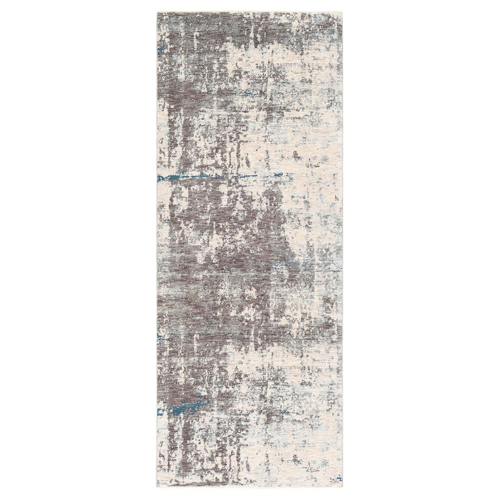 Surya Presidential PDT-2301 3"3" x 8" Blue, Gray and Orange Scatter Rug, , large