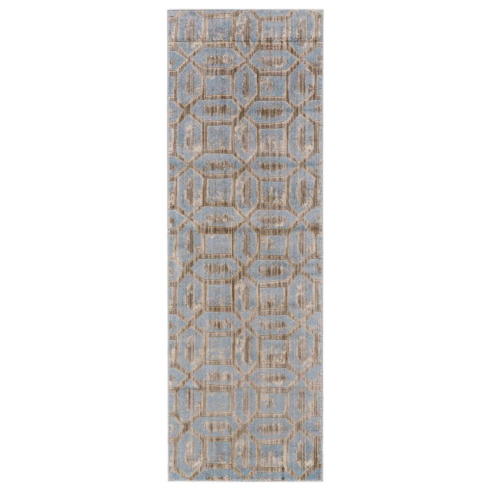 Feizy Rugs Milton 2"7" x 8" Ice Area Rug, , large