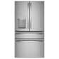 GE Profile 27.6 Cu. Ft. 4-Door French-Door Refrigerator in Stainless Steel, , large
