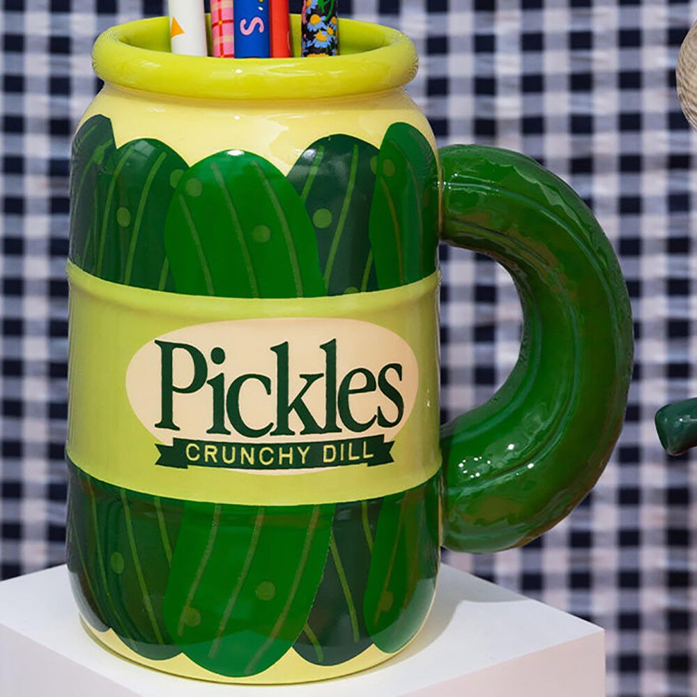 Bando Designs0, Llc Novelty Pickle Jar Ceramic Mug in Green, , large