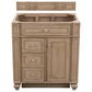 James Martin Vanities Bristol 30" Single Bathroom Vanity in Whitewashed Walnut with 3 cm Parisien Bleu Quartz Top and Rectangular Sink, , large