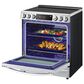 LG 6.3 Cu. Ft. Smart Wi-Fi Enabled ProBake Convection InstaView Slide-In Electric Range with Air Fry and Glass Cooktop in Stainless Steel, , large