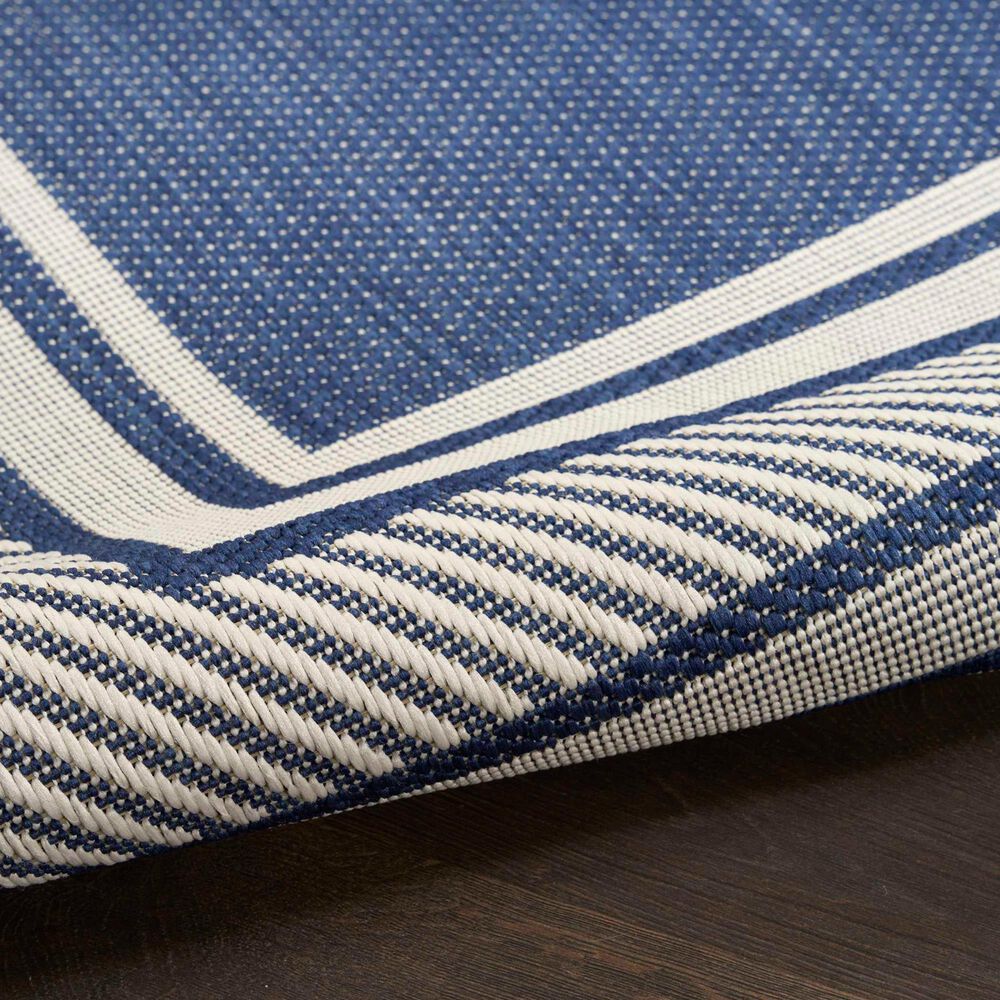 Nourison Horizon HOZ03 Navy 8&#39; x 10&#39; Indoor/Outdoor Area Rug, , large