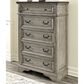 Ashley Lodenbay 5 Drawer Chest in Antiqued Gray and Walnut Brown, , large