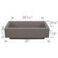 Blanco Vintera 30" Super Single Bowl Apron Sink in Volcano Gray, , large
