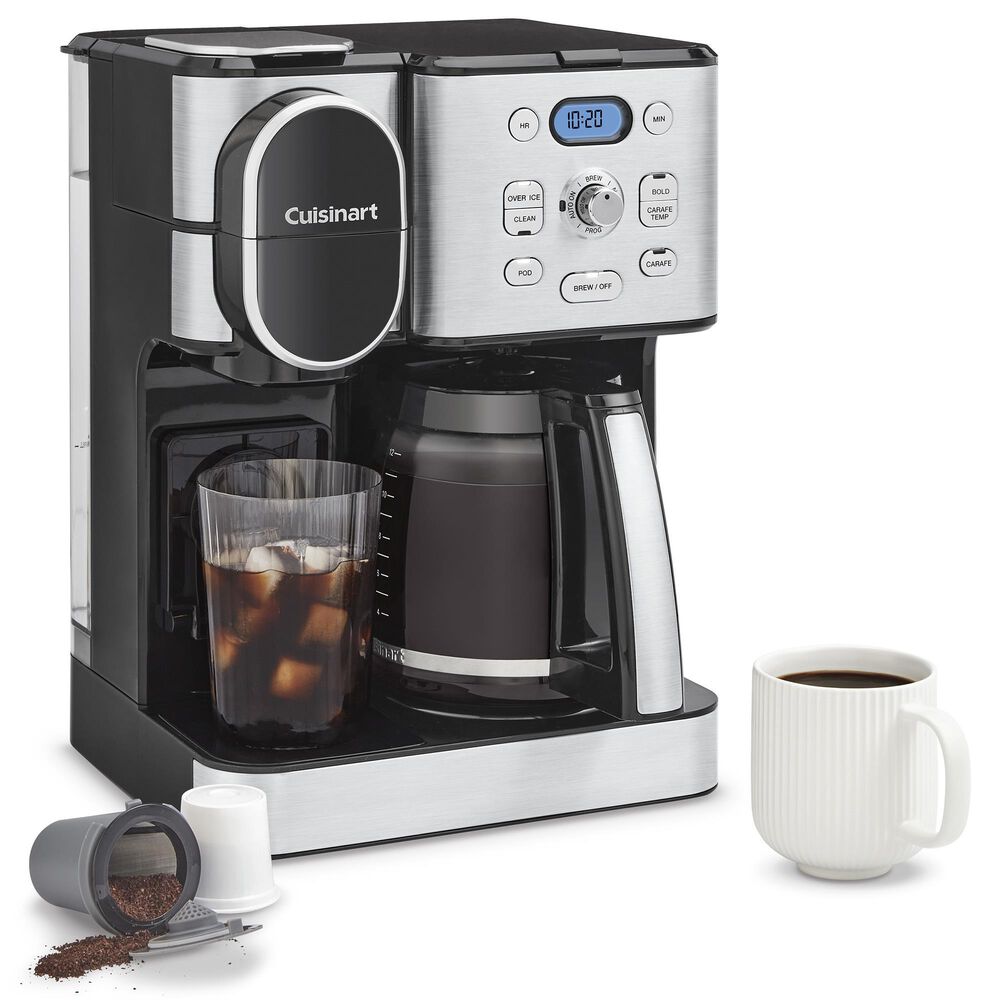 Cuisinart 12-Cup Coffee Center 2-In-1 Coffeemaker in Stainless Steel, , large