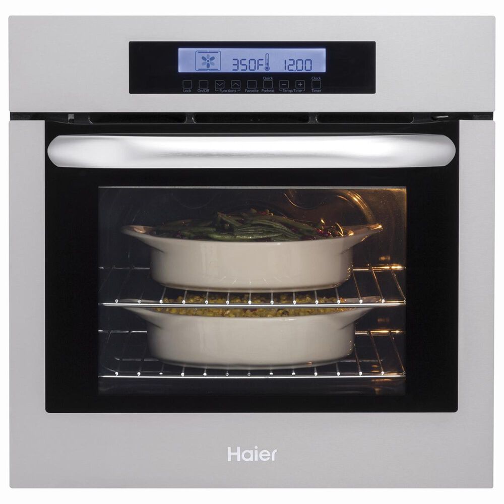 Haier 24&quot; Single Wall Oven with Convection in Stainless Steel, , large