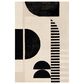 Surya Brooklyn BRO-2304 2" x 3" Black and Beige Area Rug, , large