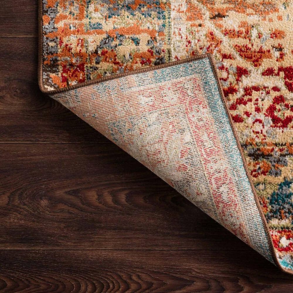 Loloi II Isadora ISA-04 8&#39; x 10&#39; Antique Ivory and Sunset Area Rug, , large