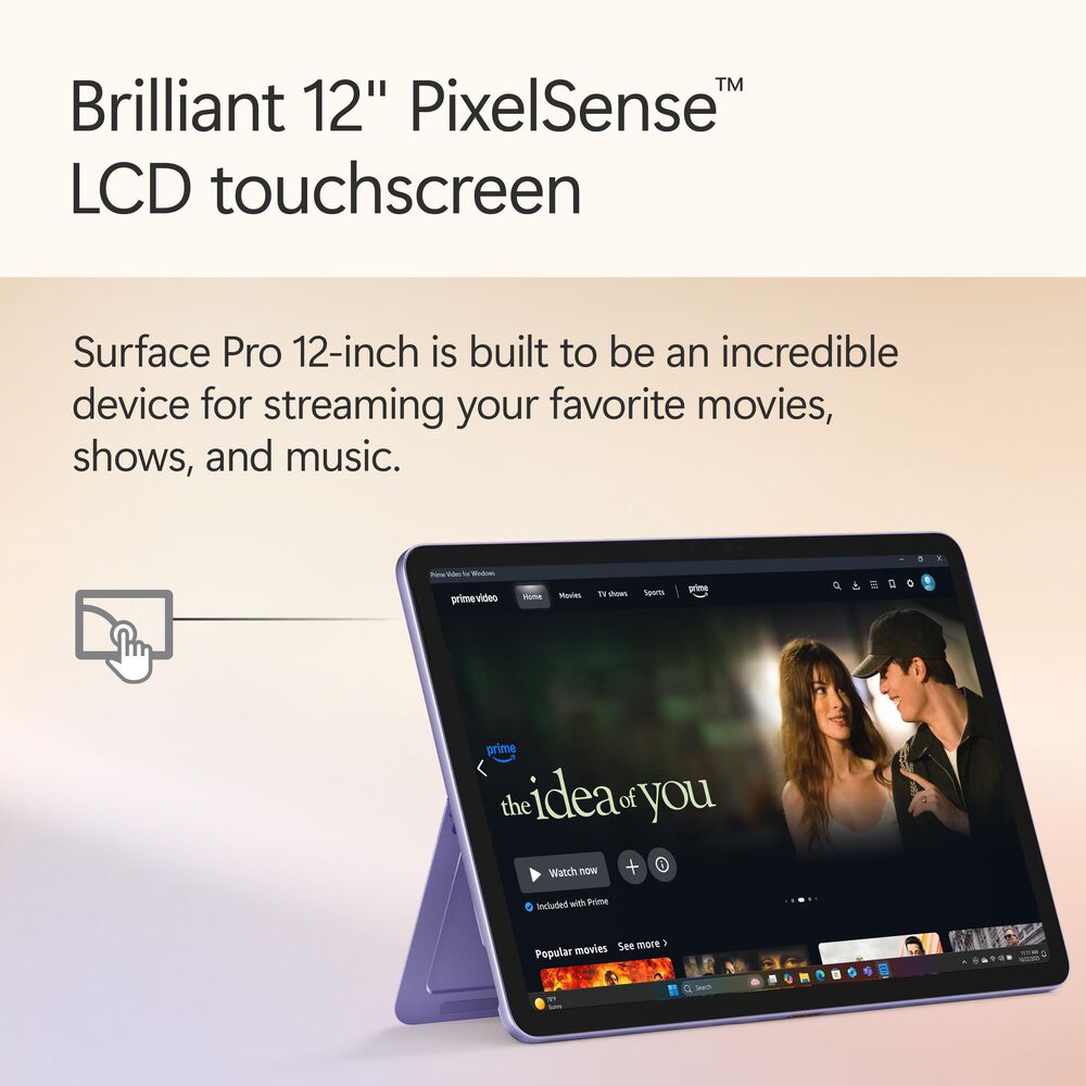 Microsoft Surface Pro Copilot+ PC 12&quot; Touch-Screen Tablet - Qualcomm Snapdragon X Plus - 16GB RAM - 512GB UFS - Windows 11 Home - Wi-Fi Only - Violet - Device Only - &#40;Latest Model&#41;, , large