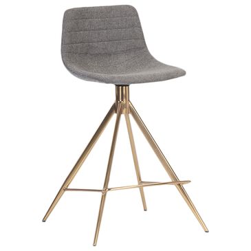 37B Andres Swivel Counter Stool with Belfast Koala Grey Cushion, , large