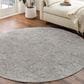 Surya Aisha AIS-2306 7"10" Round Light Gray and Off-White Area Rug, , large