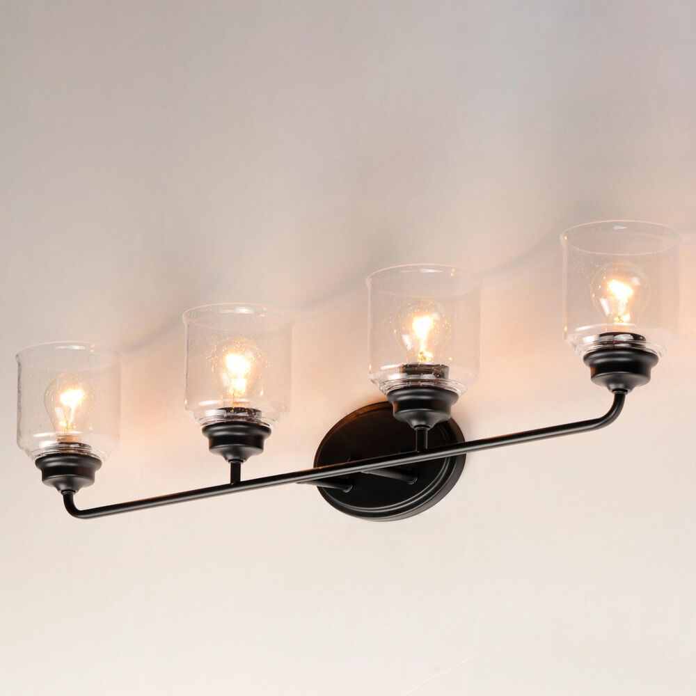Maxim Lighting Acadia 4-Light Bath Vanity in Black, , large