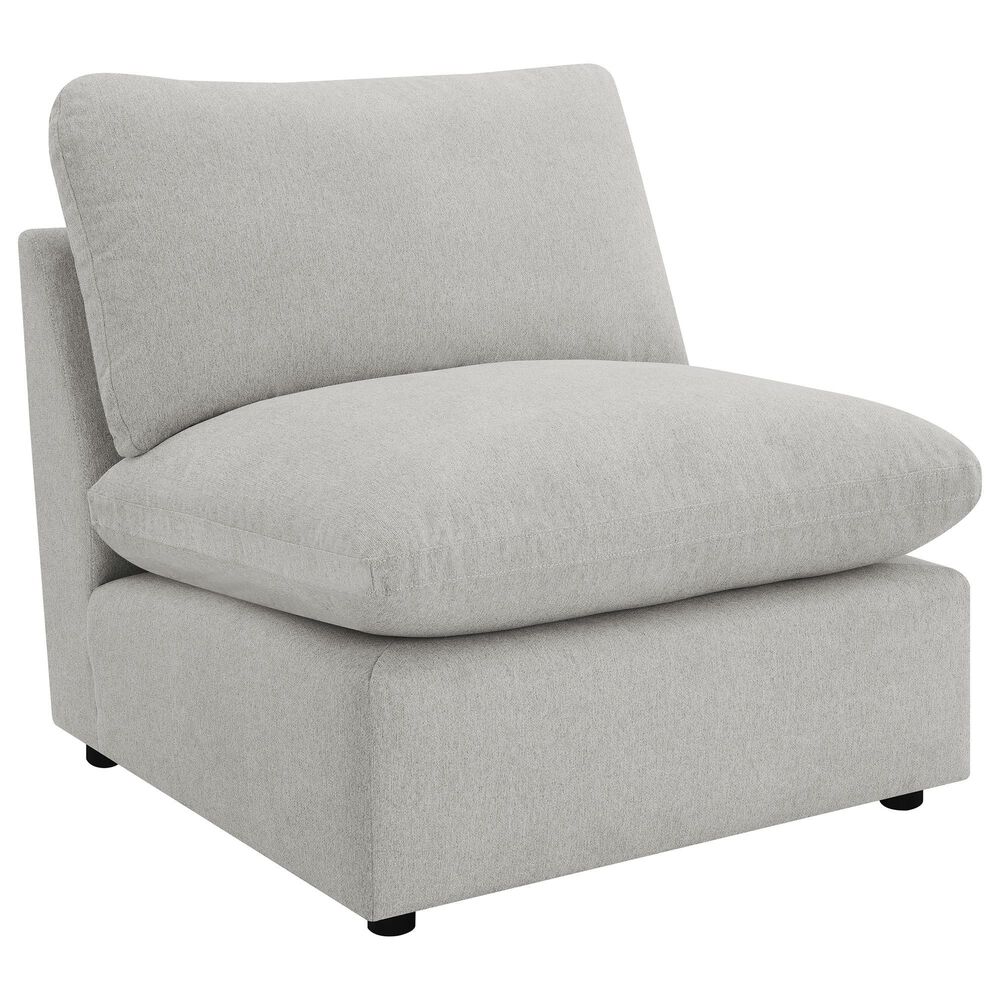 Coaster Collins Modular Armless Chair in Grey, , large