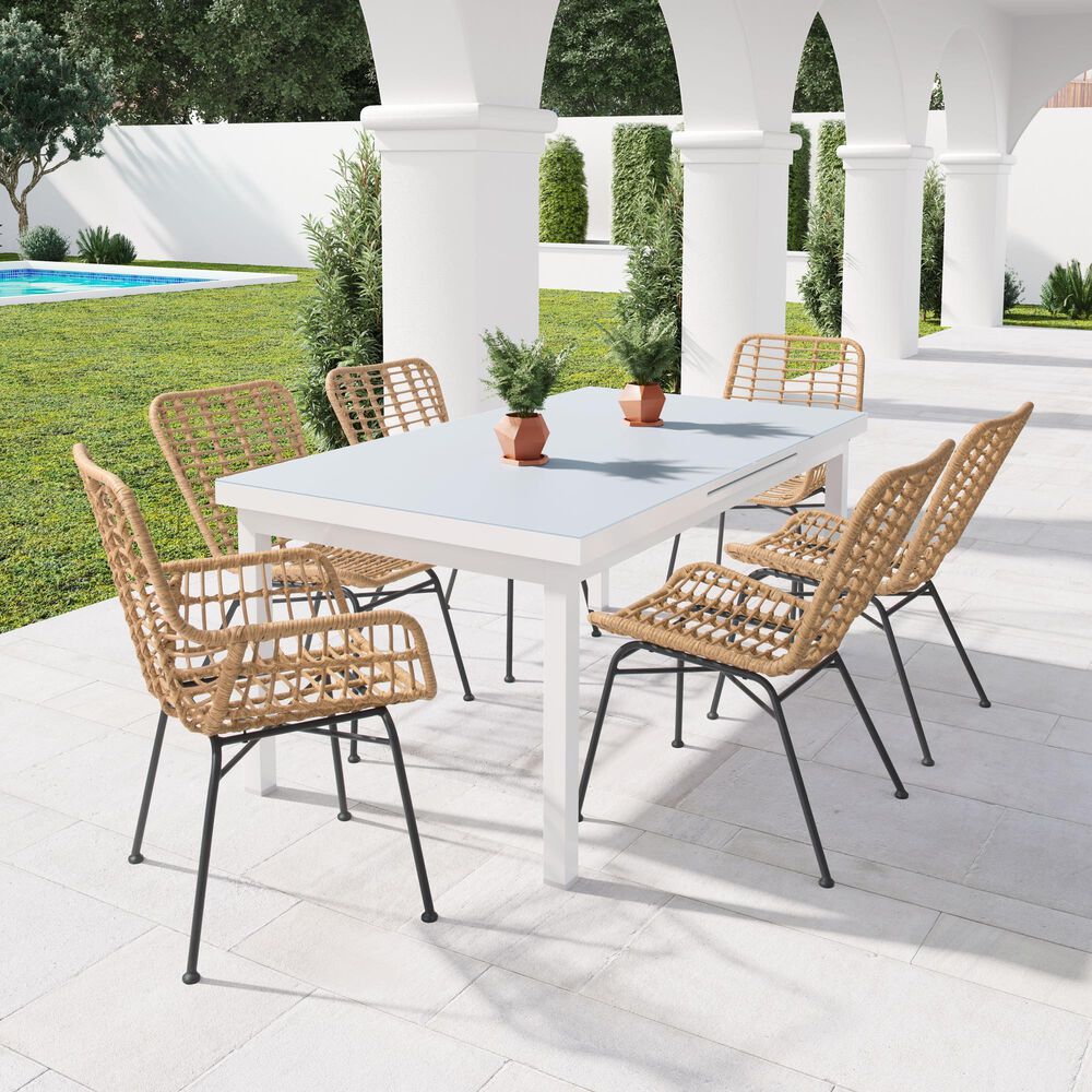 Zuo Modern Lyon Dining Chair in Natural/Black &#40;Set of 2&#41;, , large