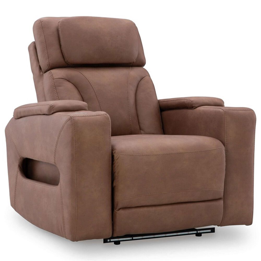 Ashley Point Clear Power Recliner in Caramel, , large