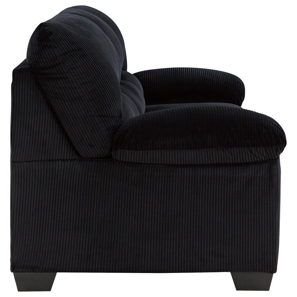Ashley SimpleJoy Stationary Sofa in Onyx, , large