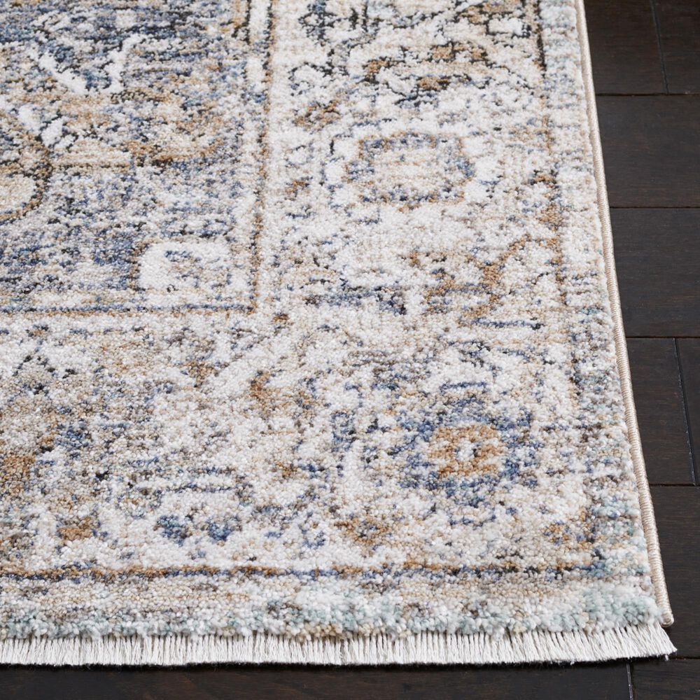 Safavieh Jasmine  2&#39;2&quot; x 9&#39; Grey and Blue Runner, , large