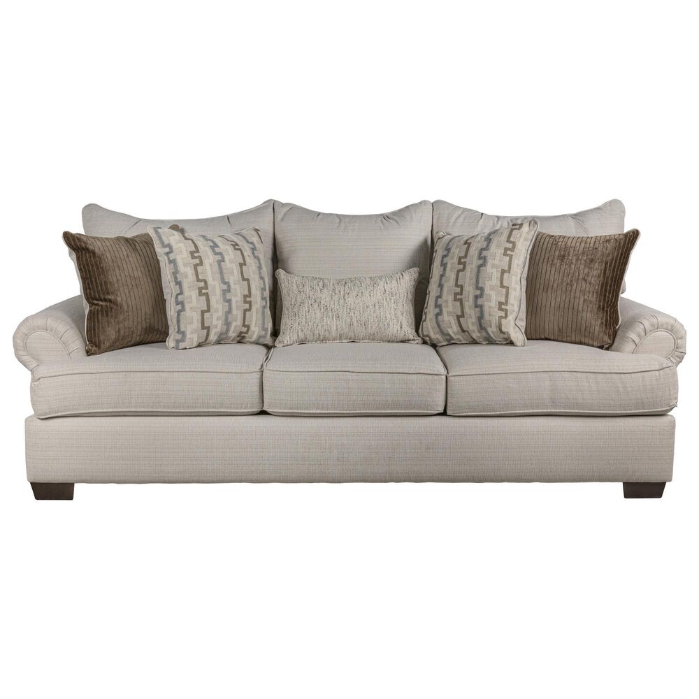 Northwestern Mallory Stationary Sofa in Chalk, , large