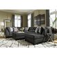 Ashley Reidshire Oversized Accent Ottoman in Steel, , large