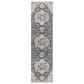 Surya Cardiff CDF-2307 Deep Teal, Blue, Light Gray, Medium Gray, Charcoal and Camel 2"7" x 7"3" Runner, , large
