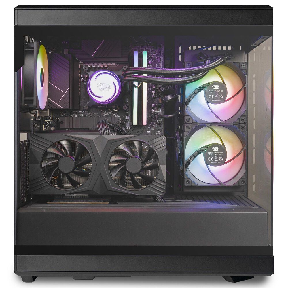 iBUYPOWER Y40 Pro Gaming Desktop PC | AMD Ryzen 7 7800X3D - 32GB RAM - NVIDIA GeForce RTX 5070 Ti Graphics - 2TB SSD in Black, , large