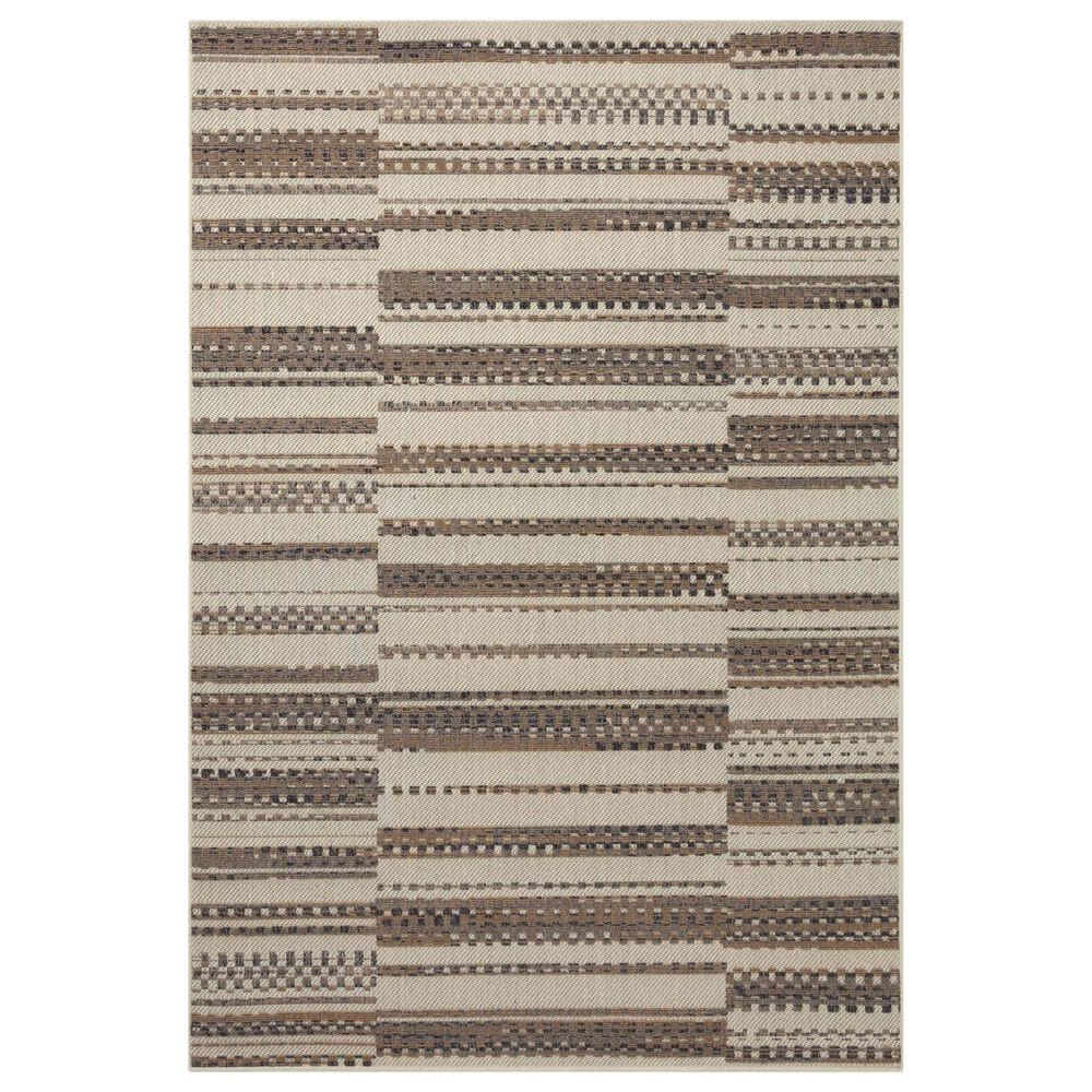 Loloi II Rainier 9"2" x 12"2" Ivory and Taupe Area Rug, , large