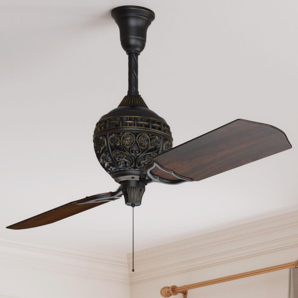 Hunter 1886 Limited Edition 60&quot; Ceiling Fan in Midas Black, , large
