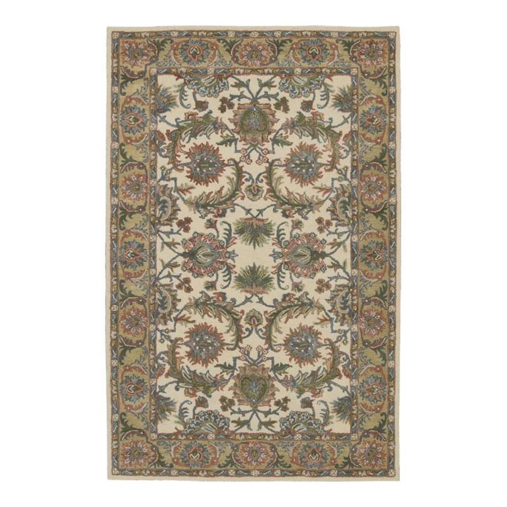 Nourison India House IH05 2'3" x 7'6" Ivory/Gold Runner, , large